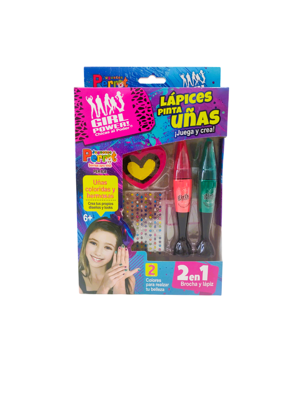 Set Manicura Niña Girl Power Juguetes Perrot
