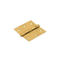 Stark Design - 3 Bisagras Con Rodamientos De 3""X3"". 2 Mm Espesor. (Bronce Pulido)