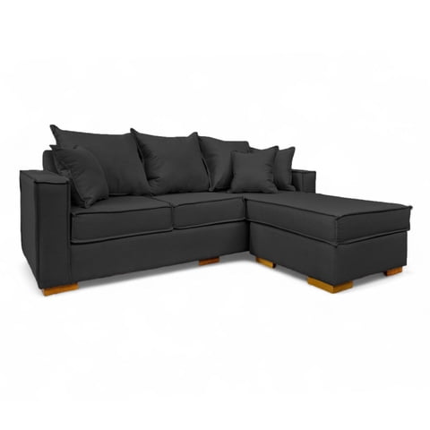 Mbc - Sofá Multifuncional Girona Tela Lino Negro