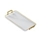 thumbnail image 5 of Estilo nórdico Granja Bandeja de servicio Joyería Perfume Cosméticos Titulares Baratijas Llaves Bandeja de almacenamiento Multifunción para dormitorio , Blanco, 5 of 5