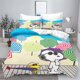 thumbnail image 1 of v1875 Bed Sheets Snoopy Universal Bedding Sets Cute Comforter Cover Bed Cover Duvet Cover Pillow Case - Pieces Sets Kids Adult Size 3-Piece Bedding Set (1 Duvet Cover + 2 Pillow Shams) Bed Sheets ju18, 1 of 5