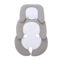 Magideal - Cojín Para Cochecito De Bebé, Alfombrilla Gruesa Para Cochecito, Forros De Asiento Universales, Cojín Para Asiento De Cochecito Para Cochecito De Bebé Gris Blanco