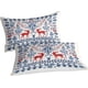 thumbnail image 2 of Juego de cama Navian impreso en 3D con diseño navideño de linograbado, microfibra suave, juego de funda nórdica de 3 piezas, 2 fundas de almohada, cremallera oculta., 2 of 3