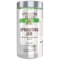 Jarra Sprouting Jar Now Foods Con Rejilla De Acero Inoxidable, 1 Litro