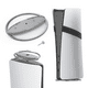 thumbnail image 1 of Soporte metálico vertical con base antideslizante compatible con la consola PlayStation 5 Slim/Pro - Soporte portátil para consola de juegos PS5 Host-Gris, 1 of 9