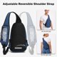 thumbnail image 3 of Bolsa Bandolera Bymontin 6L con Bolsillo Transparente para Pantalla Táctil, 3 of 7