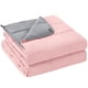 thumbnail image 1 of Manta pesada Yescool, rosa y gris, 9 kg, refrigeración, 152 x 203 cm, 1 of 7