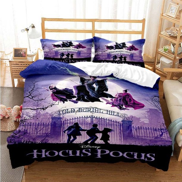 Hocus - Pocus bedding set Boys Girls Twin Queen size duvet cover pillowcase bed kids adult fashion home textileextile