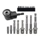 thumbnail image 1 of Right Angle Attachment,Socket Extension Set,1/4 Inch Right Angle Close Quarters Ratcheting Reversible Screwdriver Set for Man Power Tool Accessories Corto, 1 of 5