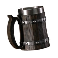 Bothyi - Jarra De Cerveza De Barril De Madera, Jarra De Café Para Regalos De Café, Estilo Restaurante B