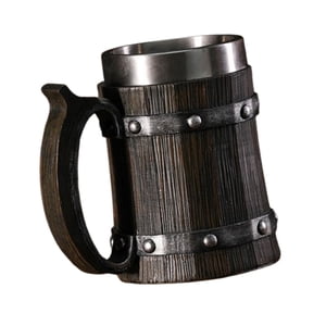 Bothyi - Jarra De Cerveza De Barril De Madera, Jarra De Café Para Regalos De Café, Estilo Restaurante B