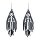 thumbnail image 2 of Pendientes De Cuentas Con Tema De Halloween Para Mujeres Y Niñas, Con Cuentas, Borla Larga, Fiesta, Esqueleto Negro, 2 of 5