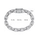 thumbnail image 2 of Pulseras de Plata Esterlina 925 de 8 Mm para Hombre Transparentes 5A+ CZ Pulsera de Cadena para Hombre Hipoalergénica Pulsera de Eslabones Cubanos para Hombre 17-20 Cm, 2 of 9