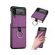 thumbnail image 1 of Carcasa Para Samsung Z Flip 3 Cuero Morado Premium Con Anillo, 1 of 2