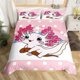 thumbnail image 5 of Galaxy Duvet Cover Twin King Cute Axolotl Bedding Set Cartoon Salamander Comfortable Cover Polyester Ocean Sealife Bedspread Cover, 5 of 5