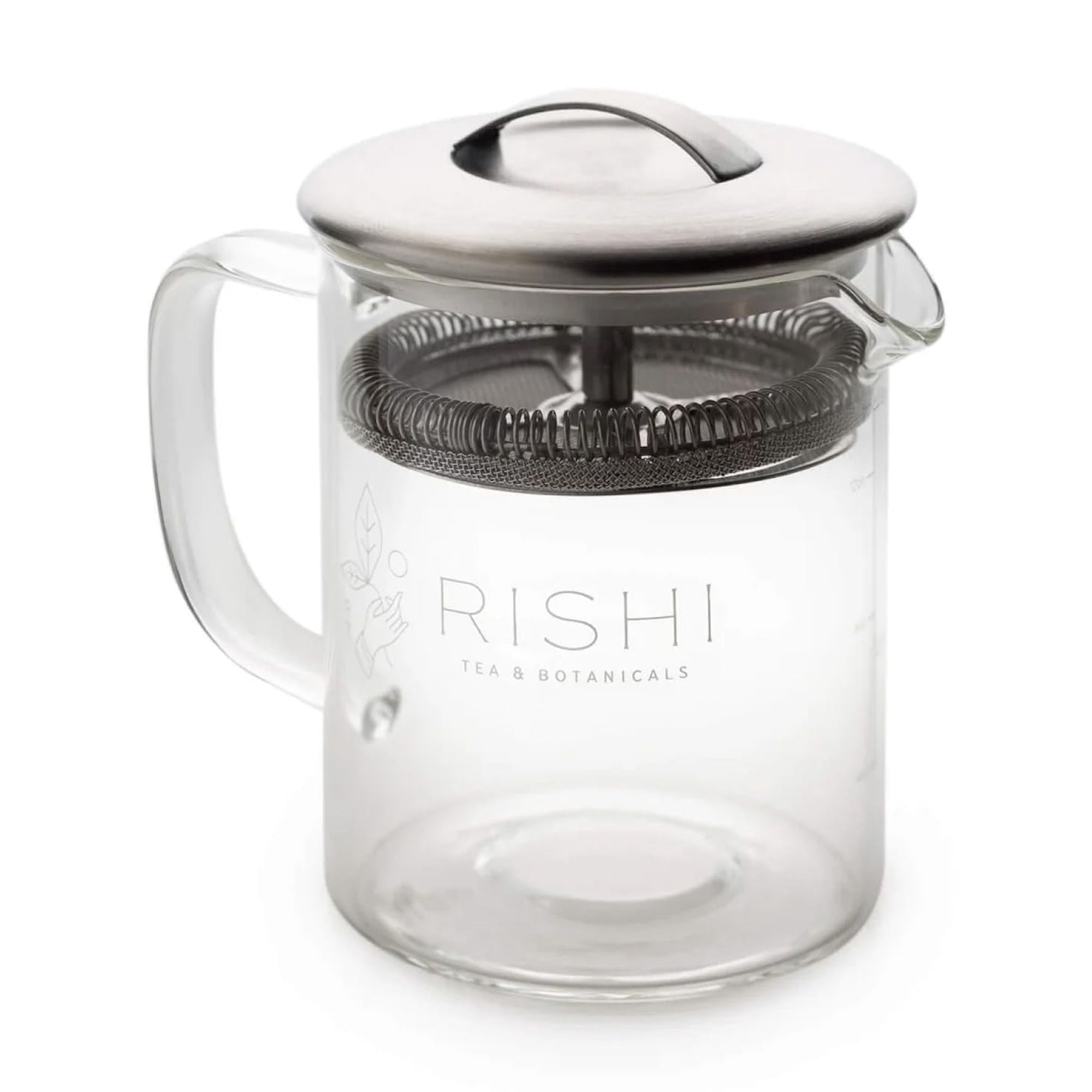 Tetera Rishi Tea Simple Brew De Vidrio Borosilicato De 400 Ml