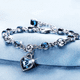 thumbnail image 2 of Pulsera plata 925 piedra azul regalo vacaciones, 2 of 3