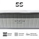 thumbnail image 3 of Cama Europea Stella 2 Plazas + Respaldo Tubular Madera Gris, 3 of 3