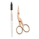 thumbnail image 1 of Tijeras y Cepillo para Cejas Tweezerman Oro Rosa, 1 of 6
