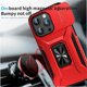 thumbnail image 5 of Funda Armada para iPhone 15 Pro con Tapa Deslizante y Soporte Magnético Giratorio Rojo, 5 of 5