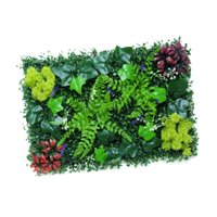 Magideal - Panel De Pared De Plantas Artificiales, Telón De Fondo Verde Falso, Protección Solar, Panel Decorativo De Césped Sintético Para Decoración De Fiestas Estilo A