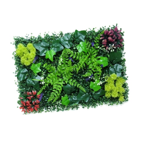 Magideal - Panel De Pared De Plantas Artificiales, Telón De Fondo Verde Falso, Protección Solar, Panel Decorativo De Césped Sintético Para Decoración De Fiestas Estilo A