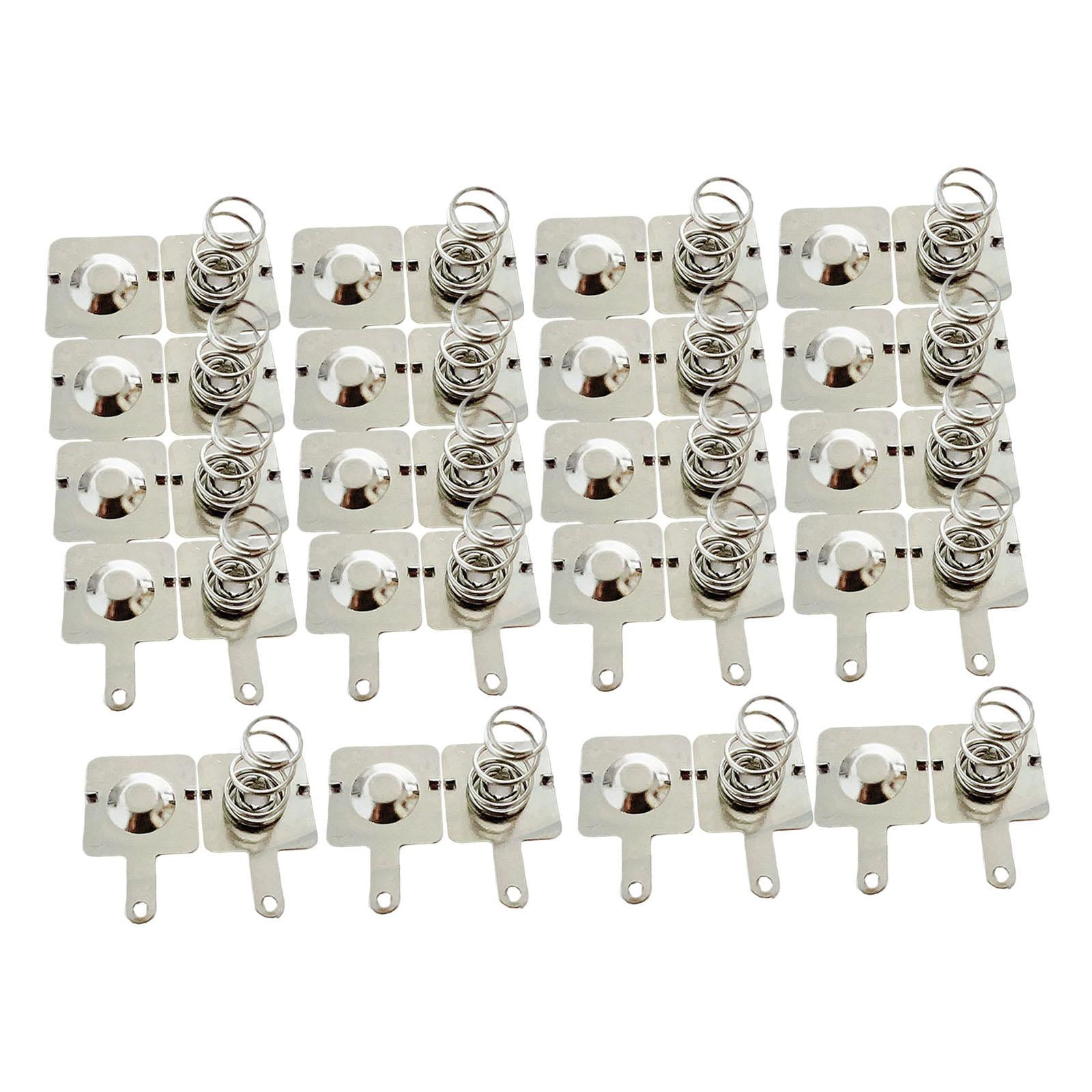 Ioensy - 20 Pares De Resortes De Batería Aa De Repuesto Con Placas De Contacto Metálicas Para Juguetes Infantiles