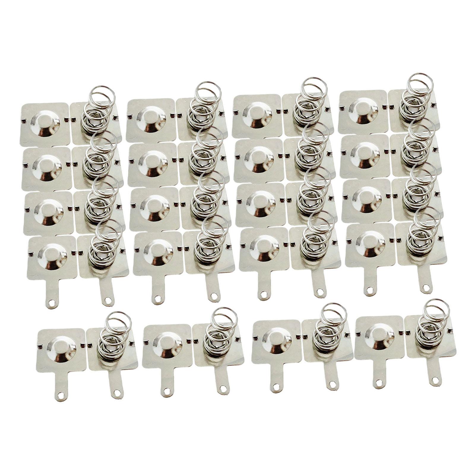 Ioensy - 20 Pares De Resortes De Batería Aa De Repuesto Con Placas De Contacto Metálicas Para Juguetes Infantiles