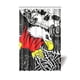 thumbnail image 1 of Cortina de ducha hipster con diseño de calavera divertida, juego de cortina de baño con ganchos, tamaño 48 x 72 pulgadas, 1 of 3