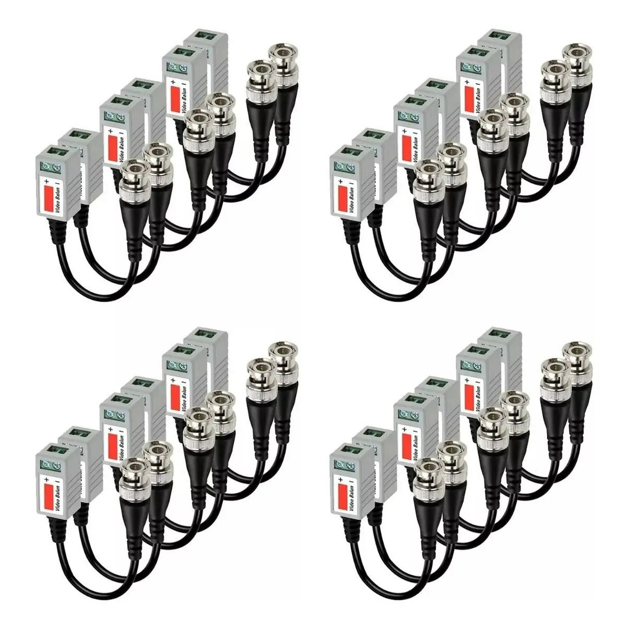 Genérica - 12 Pares Balun Pasivo De Video 202a Hdtvi/cvi/ahd/cvbs