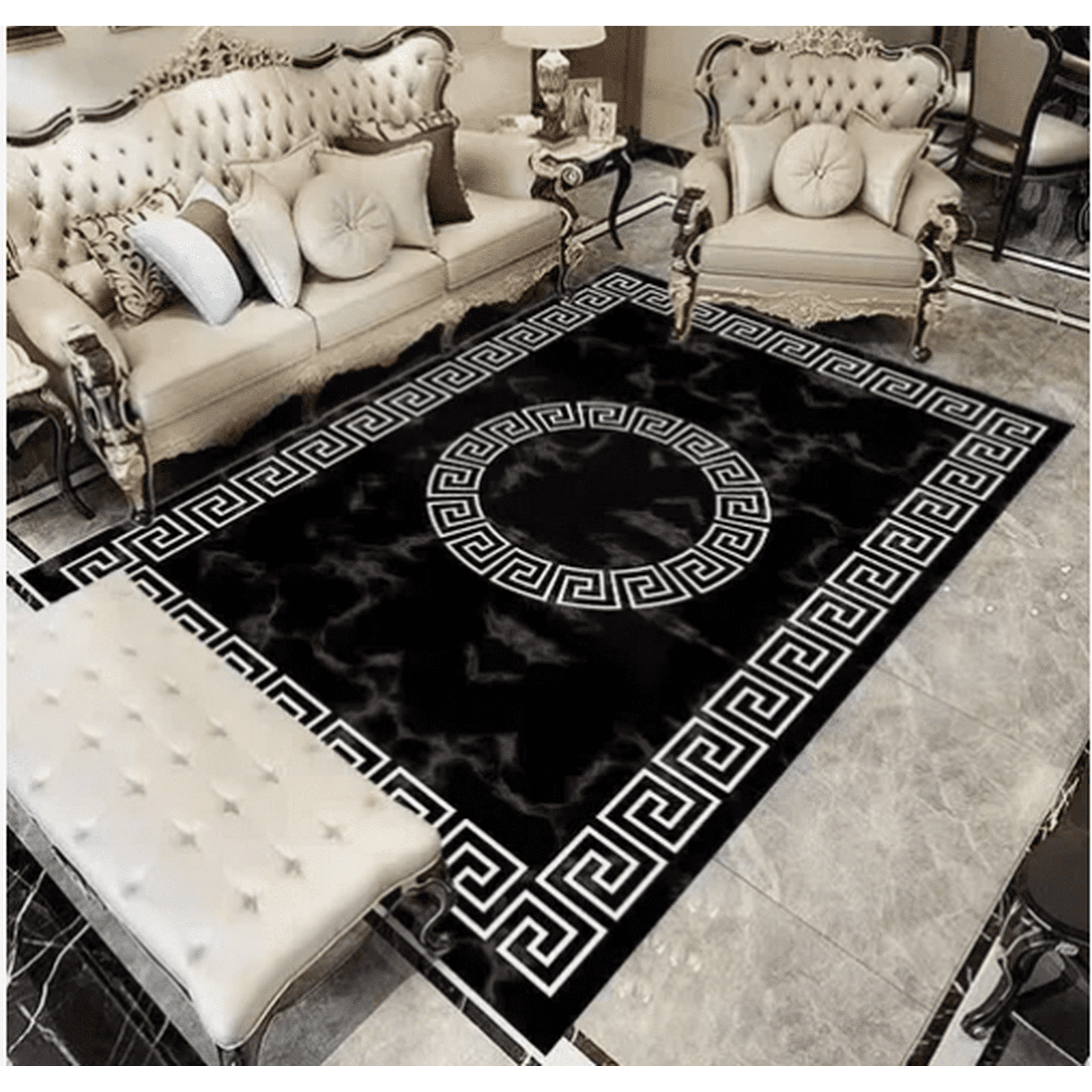 Tecnocasa - Alfombra Lisa Con Diseño En 3d 200x240cm