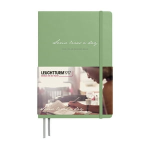 Libreta Leuchtturm 1917 A5 Tapa Dura 80Gr 365 Pág Verde Oli.