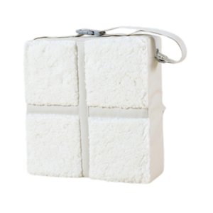 Magideal - Asiento Elevador Para Niños Pequeños, Antideslizante, Ligero, 32X32X8Cm, Diseño De Cremallera, Cojín Creciente Multiusos, Cojín De Asiento Para Sillas Blanco