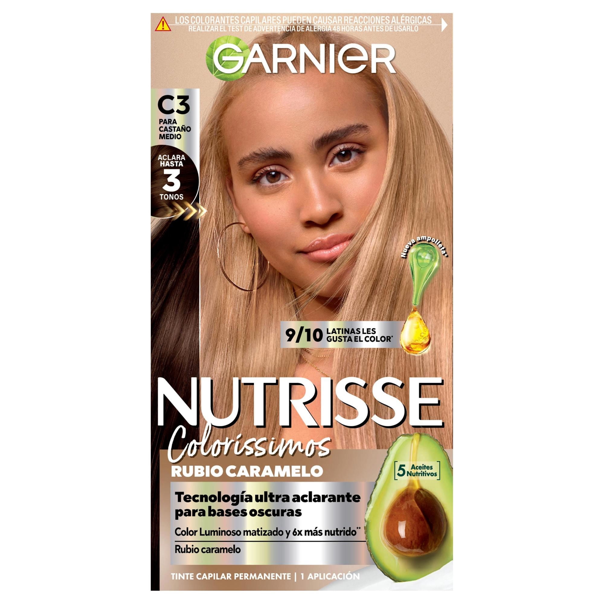 Tintura cabello Nutrisse Tono C3 Rubio Caramelo, 1 Un