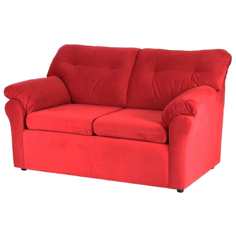 Muebles Altiro - Sofá Mateo 2 Cuerpos - Tela Felpa Rojo