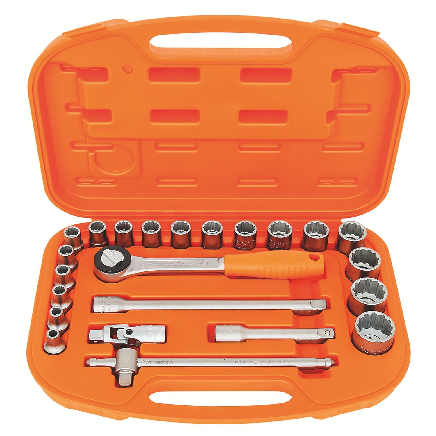 Juego Dados Tramontina Pro 1/2 - 23 Piezas Naranja Claro