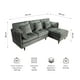 thumbnail image 3 of Sofá Seccional 3 Cuerpos Relan Ariccia Sillon Velvet Gris, 3 of 7