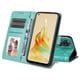 thumbnail image 3 of Funda tipo cartera FOXDOCK para OPPO Reno 8T 4G , diseño girasol en relieve, cuero PU, cierre magnético, soporte y tarjetero, 3 of 5