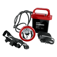 Genérico - Foco Largo Alcance Para Minero O Cacería Luz Blanca 9000Lm Blanco Negro