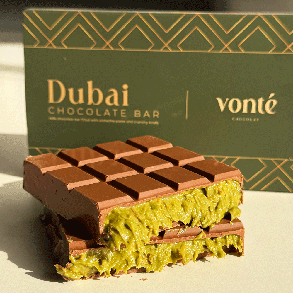 Vonté - Barra Chocolate Dubai Viral Pistacho 245 G
