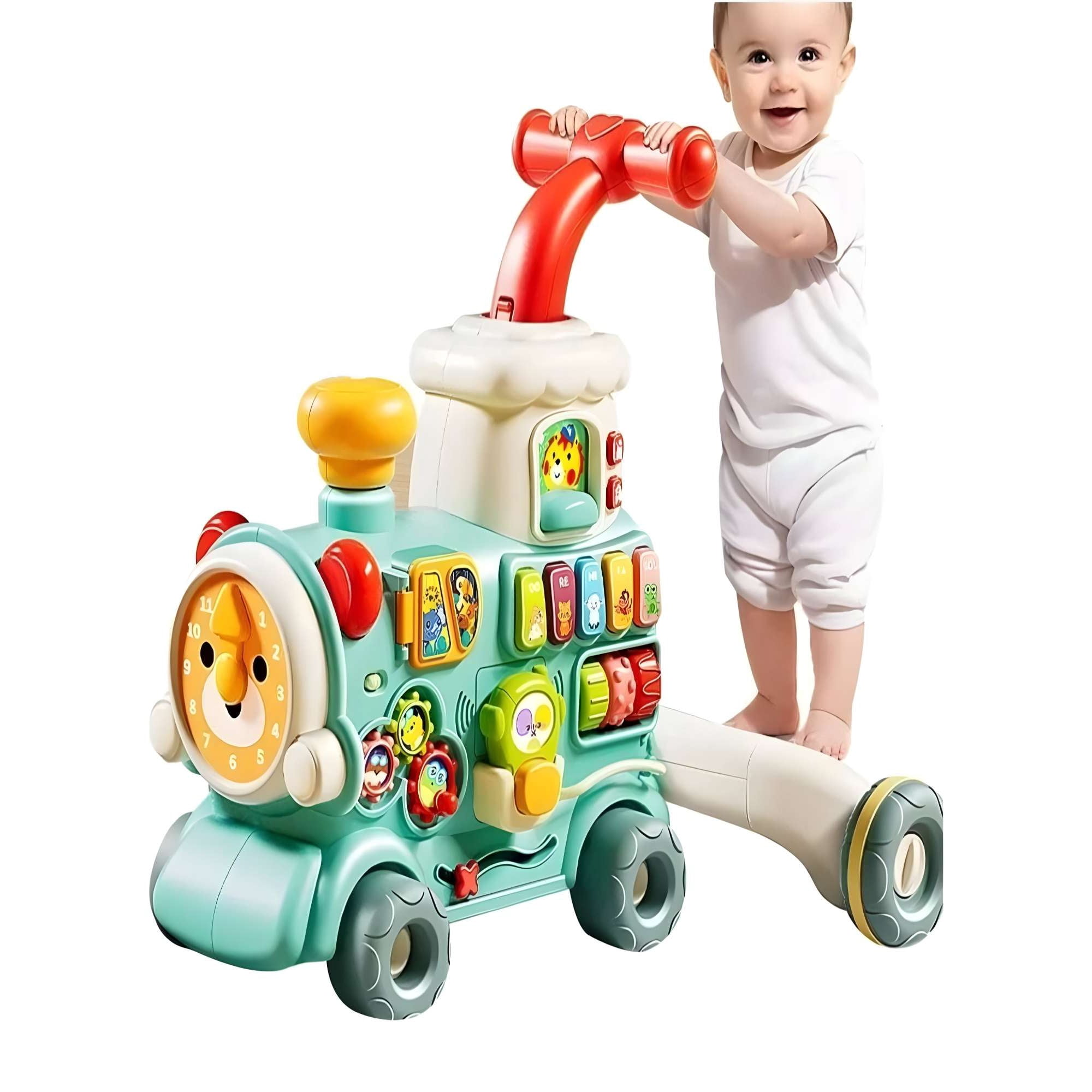 Genérico - Caminador Para Bebe 5 En 1 Celeste