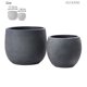 thumbnail image 4 of Juego de macetas Olly & Rose 18 cm y 14 cm negras (2 piezas), 4 of 6