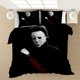 thumbnail image 1 of Horror Michael Myers Halloween Bedding Set Boys Girls Twin Queen Size Duvet Cover Pillowcase Bed Kids Adult All SeasonBed Sheets, 1 of 5