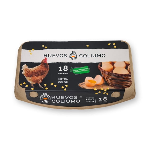 Huevos Tradicionales Extra Grande Color, 18 Un