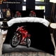 thumbnail image 1 of x1876 Bed SheetsMotorcycle Rider Bed Duvet Cover Set Calico Twin Size Comforter Cover Bedding Set Soft Polyester Quilt Cover 3-Piece Bedding Set (1 Duvet Cover + 2 Pillow Shams) nj1876, 1 of 5
