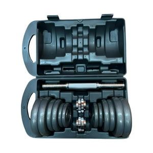 Mancuernas Ak Sport 20 Kg Negro – Set De Pesas Ajustables Para Entrenamiento