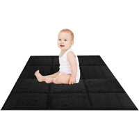 Genérica - Set 10 Alfombras Goma Eva Peluda Niños Piso Felpa 30X30Cm