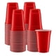 thumbnail image 1 of Vasos rojos desechables de plástico GUSTO 530 ml, paquete de 100, 1 of 7