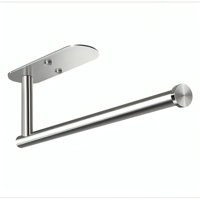 Genérico - Portarollos Toalla De Papel Nova De Acero Inox Autoadhesivo