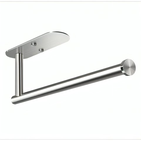 Genérico - Portarollos Toalla De Papel Nova De Acero Inox Autoadhesivo